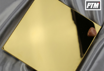 Tấm inox 304 vàng gương - Inox màu - Nẹp trang trí - Công Ty TNHH Đầu Tư Xuất Nhập Khẩu Và Thương Mại PTM